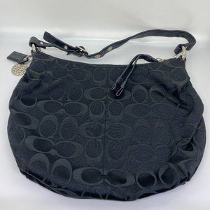 Coach Black Monogram Purse.